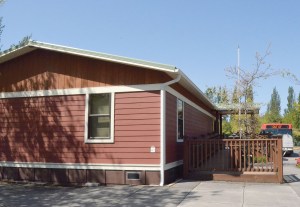 The former visitors center will be rechristened as the Haines Place Transit Center when it opens May 18.  Charlie Bermant/Peninsula Daily News ()