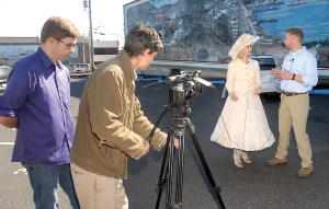 Dressed in period garb