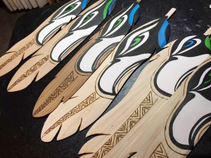 Linda Silvas' artwork is among the products in the "Heron Happenings" business showcase at the Jamestown S'Klallam Tribal Center this Saturday. ()