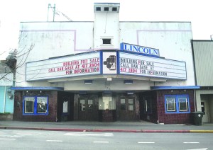 The shuttered Lincoln Theater on East First Street in downtown Port Angeles.  Keith Thorpe/Peninsula Daily News