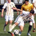 Keith Thorpe/Peninsula Daily News                                Peninsula&rsquo;s Michael Benito, front, steals the ball from Walla Walla&rsquo;s Victor Sanchez, right, as Benito&rsquo;s teammate Sergio Gonzalez Reyes follows behind during their NWAC first round playoff game on Wednesday at the Wally Sigmar Sports Complex in Port Angeles.