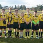 The U-15 Mighty Max Yellow Jackets recently wrapped their fall soccer season with a 9-1 record. The team scored 46 goals and yielded 19 this season. Coaches and team members are, from left, assistant coach Dale Seera, Tyson Hartman, Piers Davis, Sam Rees, Luke Gavin, Kade Kirsch, Jayden McLarty, Joe Hill, Parabjot Seera, Caleb McLarty, Zach Gavin, Nathan Seelye and head coach Andrew McLarty. Not pictured: Brandon Sofie.