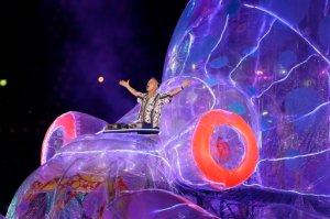Fatboy Slim performs during the Closing Ceremony at the 2012 Summer Olympics. The Associated Press