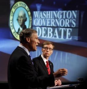 Democratic candidate for governor Jay Inslee