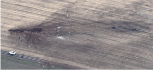 Site of the crash of the Whidbey Island-based Navy EA-6B Prowler. Courtesy of Stan Damme