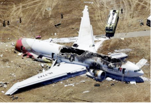The crash of an Asiana Airlines jetliner forced passengers to jump down the emergency inflatable slides to safety. The Associated Press