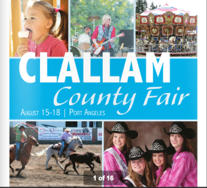 It's summer . . . and fair time!  Clallam County Fair runs Thursday through Sunday in Port Angeles