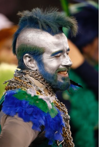 A Seattle Seahawks fan celebrates after the Super Bowl victory The Associated Press