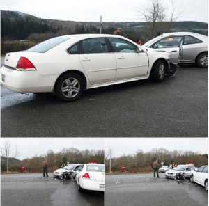 Photos of the crash scene by Joshua Dalrymple via Facebook.