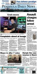 Today's front page for Clallam County readers.