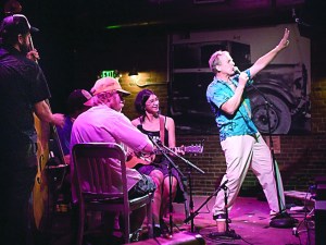 Contra dance caller Tony Mates