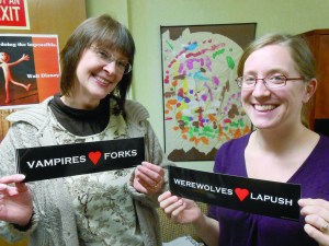 In this photo from Children's Librarian Melissa Hager's blog