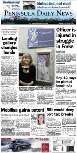 Today's front page for our Port Angeles/Clallam County readers.