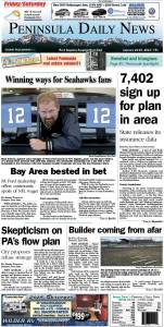 Today's front page for our Port Angeles/Clallam County readers.