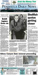 Today's front page for our Clallam County readers.