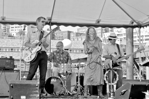 Stickshift Annie Eastwood will bring Kimball & the Fugitives to Port Townsend for a dance Friday night. The ensemble is