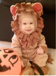 1st (Newborn-12 mo.) – Josiah in his lion costume. "Hear me ROAR."