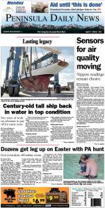 Today's PDN front page for our Port Angeles/Clallam County readers.