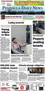 Today's PDN front page for our Clallam County readers.