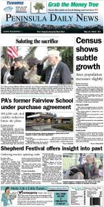 PDN's front page for today's Clallam County readers.