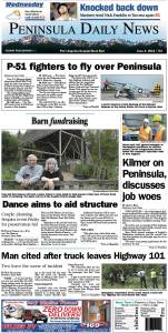 PDN's front page for today's Clallam County readers.