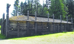 The long-closed longhouse structure at Lincoln Park in Port Angeles is under consideration for demolition and removal. Keith Thorpe/Peninsula Daily News