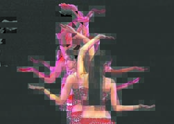 Students at the Ling Hui dance studio