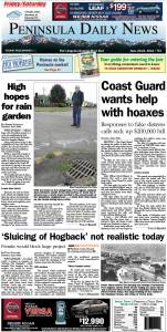 PDN's front page for today's Clallam County readers.