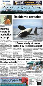 PDN's front page for today's Clallam County readers.