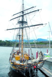 The Hawaiian Chieftain is coming to Port Angeles later this summer. But first it will dock in Port Townsend today.
