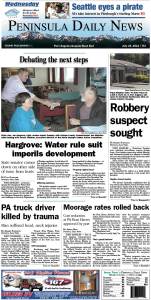 PDN's front page for today's Clallam County readers. There's more inside that isn't online!
