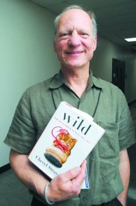 Jim Podlesny of Port Angeles met the author of "Wild" last week. Keith Thorpe/Peninsula Daily News