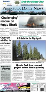 PDN's front page for today's Clallam County readers. There's more inside that isn't online!