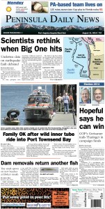 PDN's front page for today's Clallam County readers. There's more inside that isn't online!