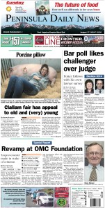 PDN's front page for today's Clallam County readers. There's more inside that isn't online!