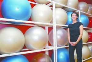 Jennifer Veneklasen of the Clallam County YMCA will help conduct a program that will promote healthy lifestyles for families with children through exercise and proper diet. Keith Thorpe/Peninsula Daily News