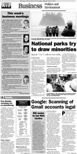 A page from Sunday's PDN (Click on image to enlarge)