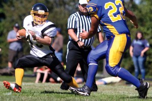Clallam Bay running back Casey Randall