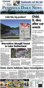 Today's front page tailored for the PDN's readers in Clallam County. There's more inside that isn't online!