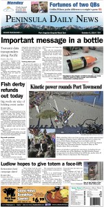 Here are today's Clallam County front page — news tailored to your community. There's more inside that isn't online!