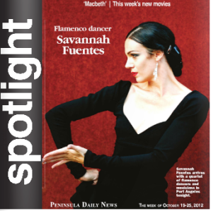Peninsula Spotlight is part of the print edition of the Peninsula Daily News every Friday.  Today's lead story in Spotlight is at the left.