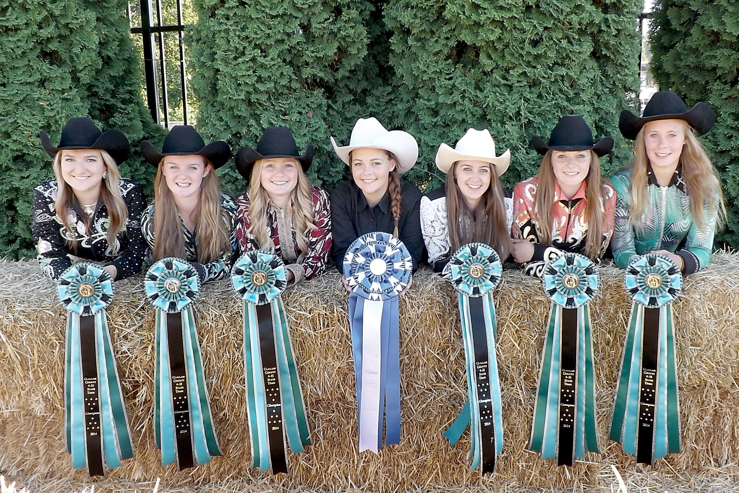 Winning smiles from the North Olympic Peninsulas senior division performance horse riders are