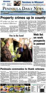 Today's front page tailored for the PDN's readers in Jefferson County. There's more inside that isn't online!