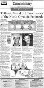 TRIBUTE: Medal of Honor heroes of the North Olympic Peninsula