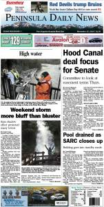 Today's front page tailored for the PDN's readers in Clallam County. There's more inside that isn't online!