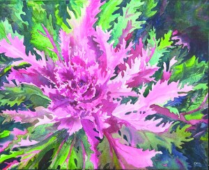 Carol Janda's “Kale” is the prize in a drawing to be held at the Blue Whole Gallery's Holiday Special gift market.