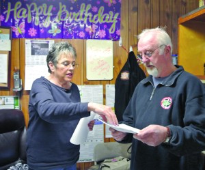 Quilcene Fire Department secretary Jean Morris