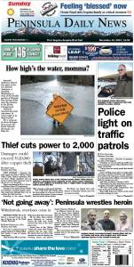 Here is today's front page for our Clallam County readers — news tailored to your community. There's more inside that isn't online!