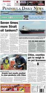Today's front page for Port Townsend/Jefferson County readers.