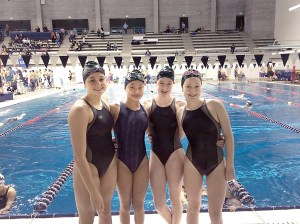 Port Angeles Swim Club relay team members from left